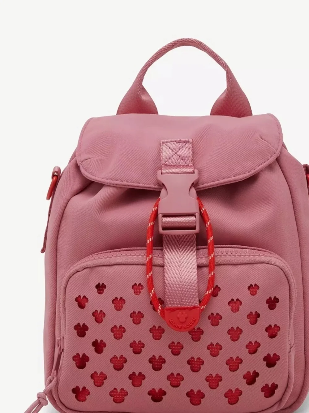 Pink Mini Backpack with Minnie Mouse Cutouts - Brand Boxlunch